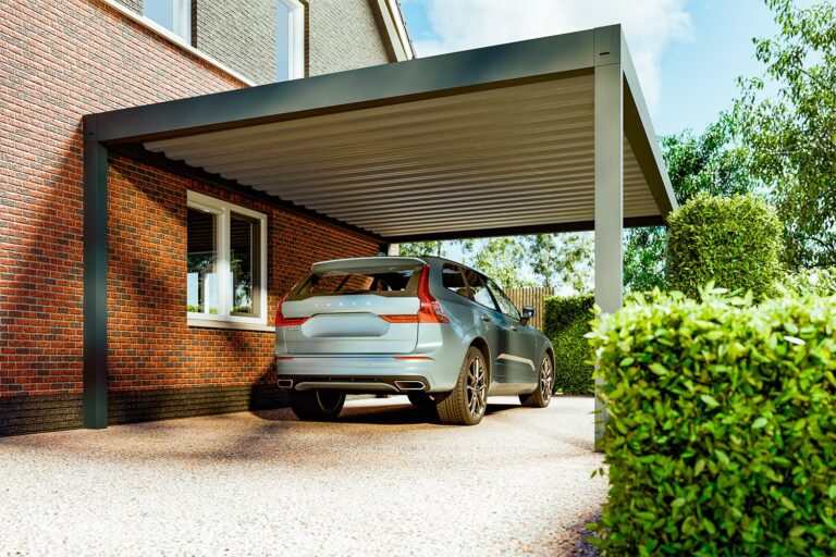 Aluxe aluminium carport in RAL 7016 antracietgrijs